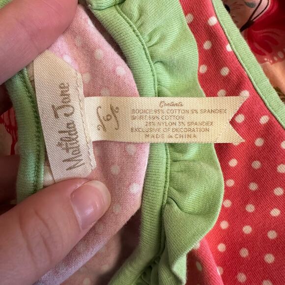 Matilda Jane Girls Dress Size 6 Pink Polka Dot Butterfly Twirl Play Dress Ruffle - Picture 7 of 7